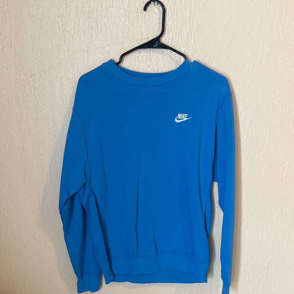 Nike Men's Blue Crewneck Sweater